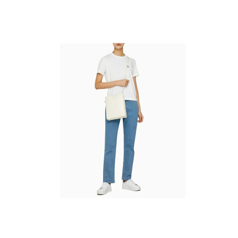 CALVIN KLEIN Leather Shoulder Bag Crossbody Bag Women's Antique White-2