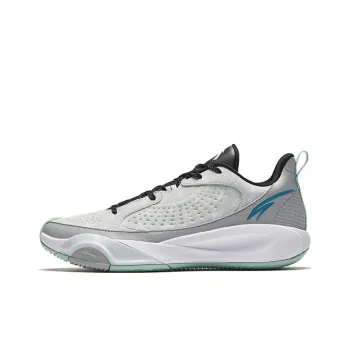 Anta Durable Cushioning Low Top Basketball Shoes Men's Gray
