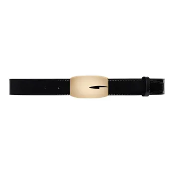 GUCCI Patent Leather Belts Women's Black Width 3cm