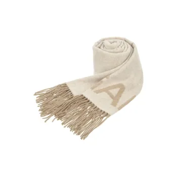 GANNI Recycled Wool Wool Knit Scarves Women's Khaki