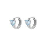 Blue Hoop Earrings 1 Pair Eh-3297.ebA