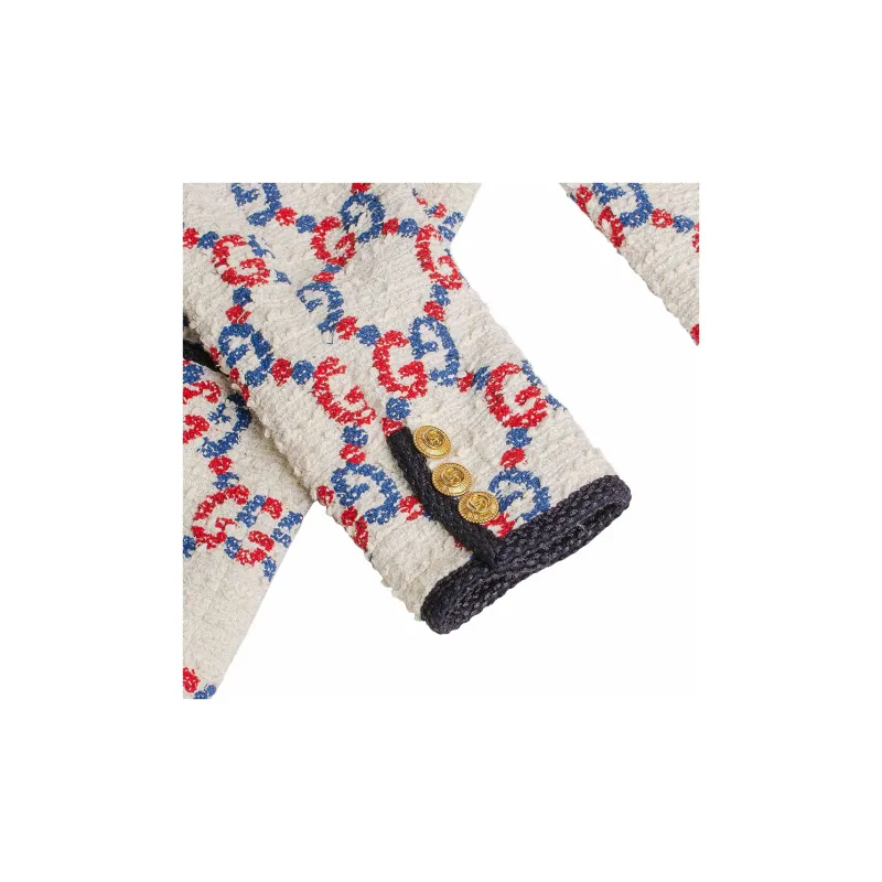GUCCI 2010s Gg Tweed Jacket-2