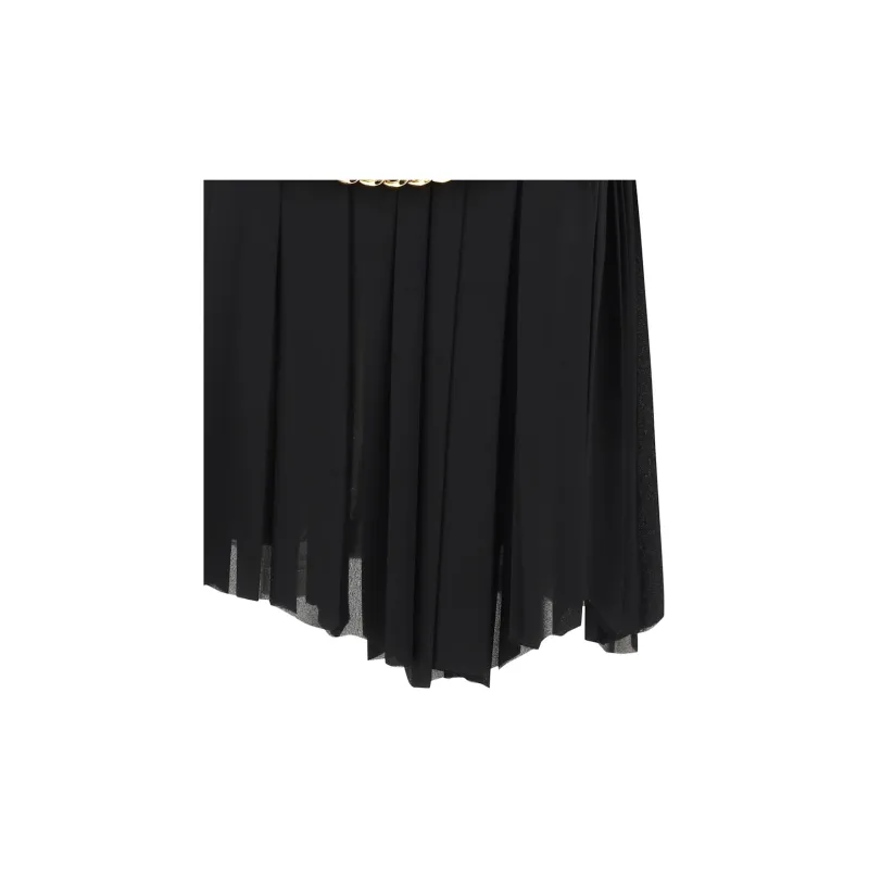 Balenciaga Pleated Chain Detailed Skirt-4
