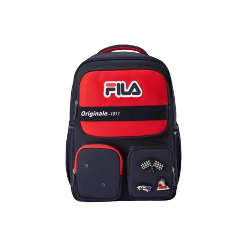 FILA Nylon Student Bag Medium Size Men's Legend Blue