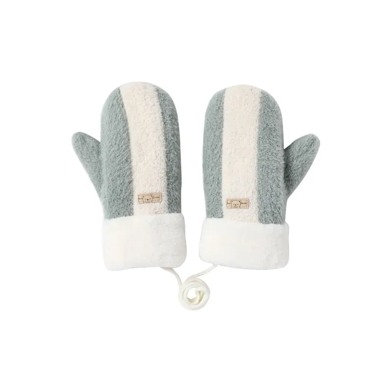 NANJIREN Thickened Knit Gloves Women's-8