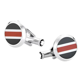 MONTBLANC Stainless Steel Cufflinks Men's Silver