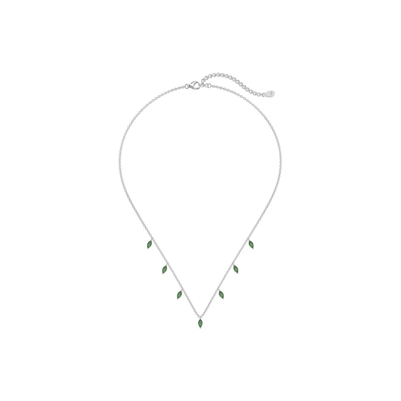 KAILEIFU S925 Silver Necklaces Women's Silver-7
