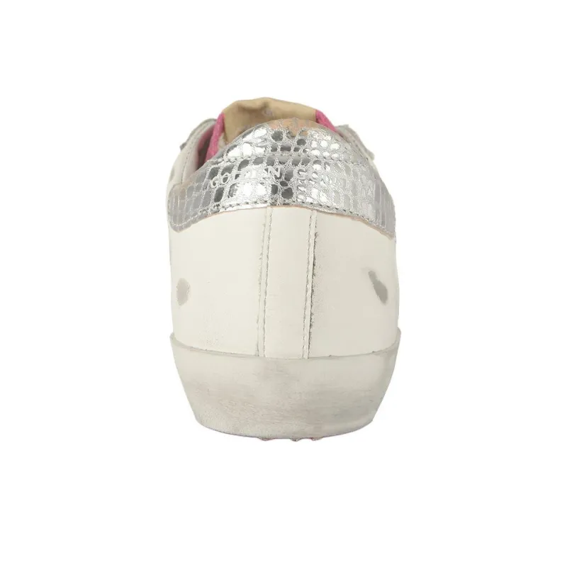 Golden Goose Super Star Low Top Skateboard Shoes Women's Ecru-4