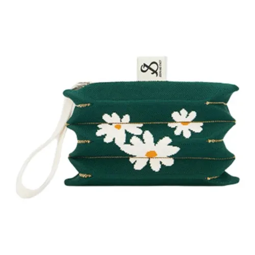JOSEPH&STACEY Polyester Clutch Small Size Women's Deep Forest Green