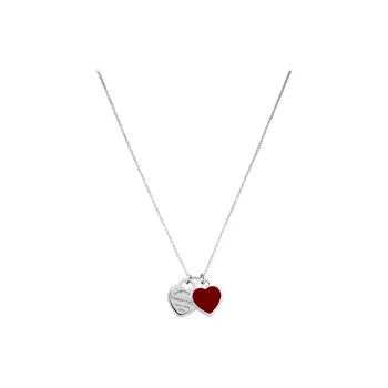 TIFFANY & CO. Return To Tiffany Collection 925 Sterling Silver Necklaces Women's Red