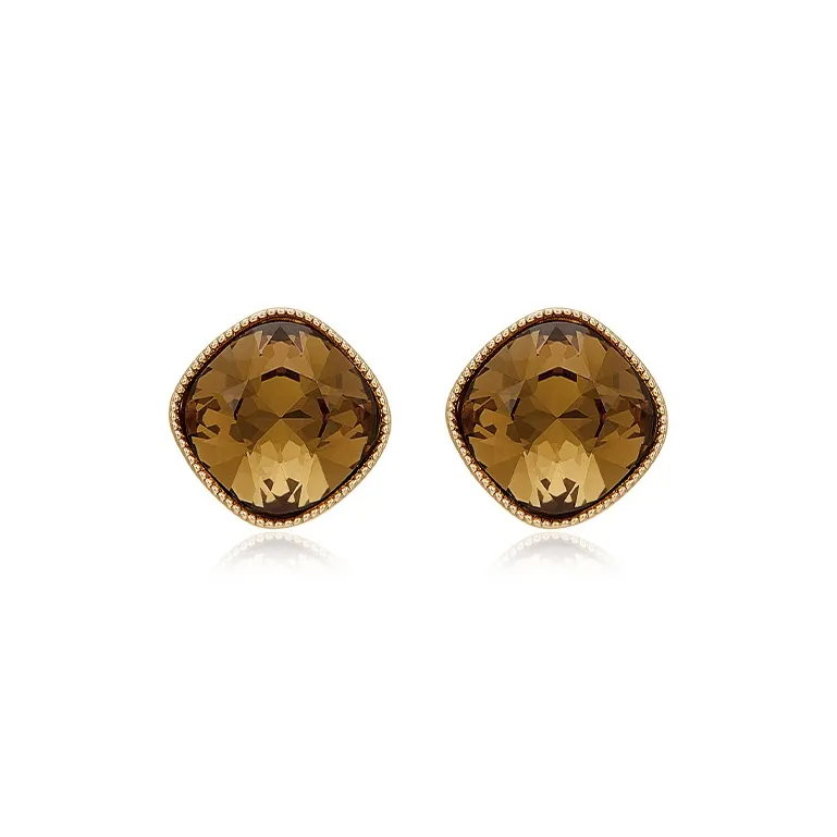 HMZ S925 Silver Stud Stud Earrings Women's-0