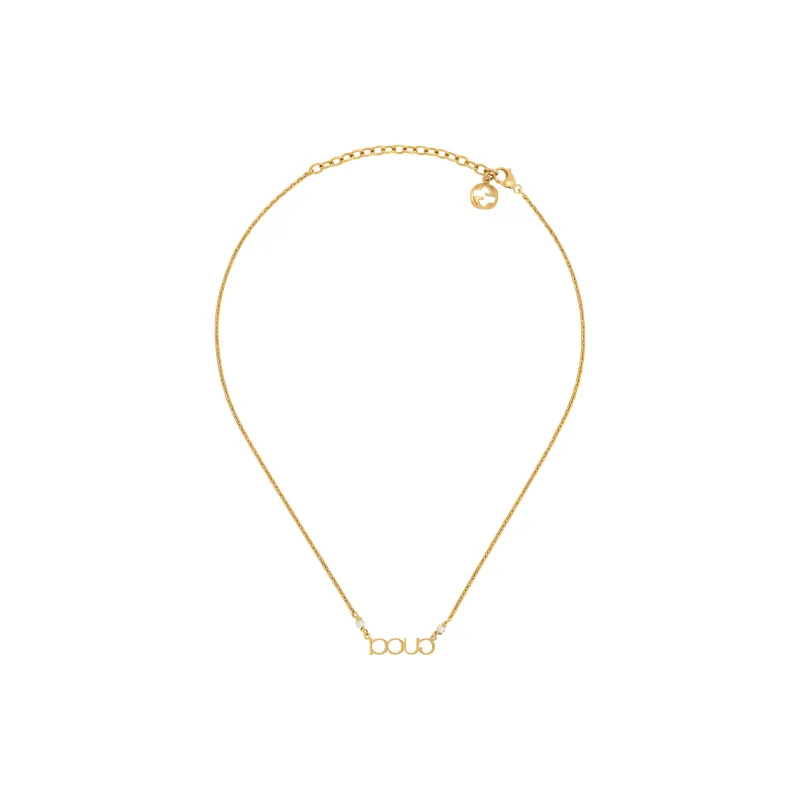 GUCCI Logo Charm Necklace-1