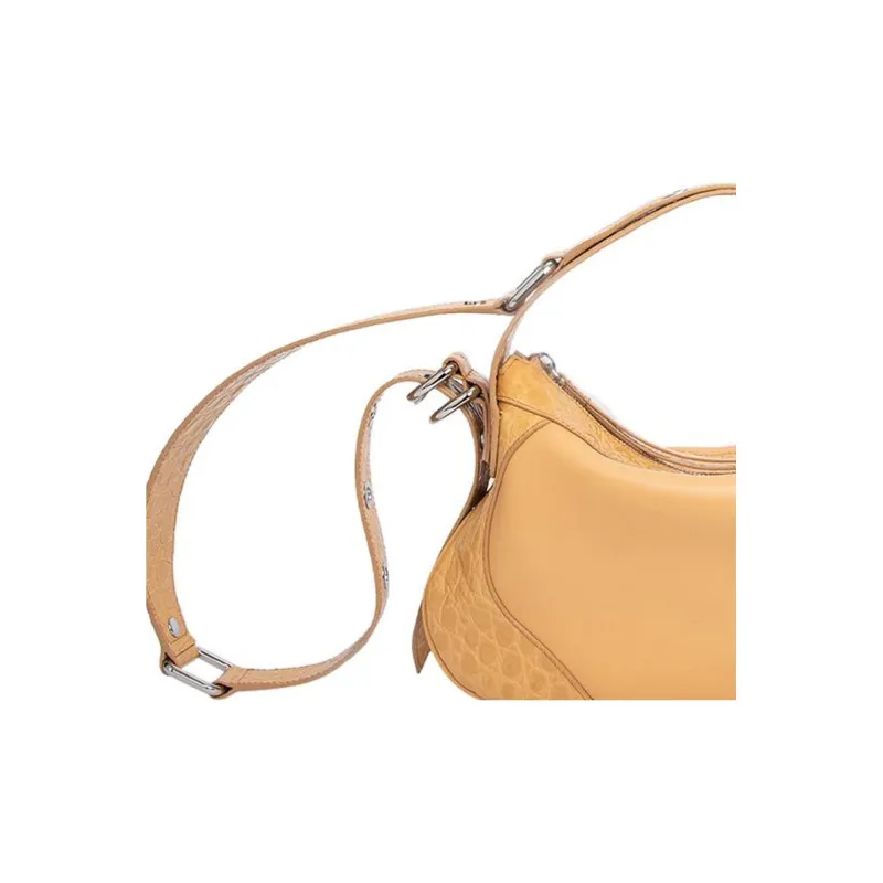 By Far Yana Croco Shoulder Bag-3