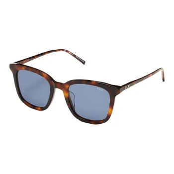 DKNY Metal Acetate Square Sunglasses Unisex Brown