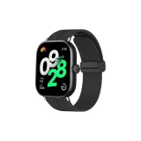 Black-Folding Clasp Silicone Strap