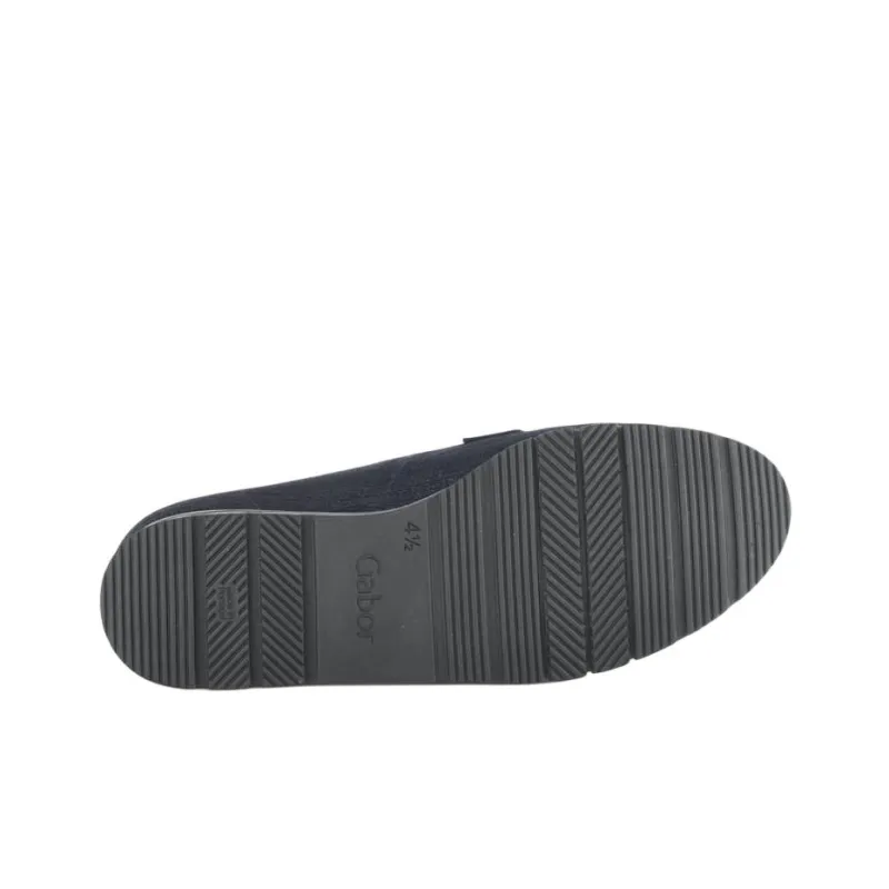 Gabor Comfort Loafers 3cm Women's Blue-5