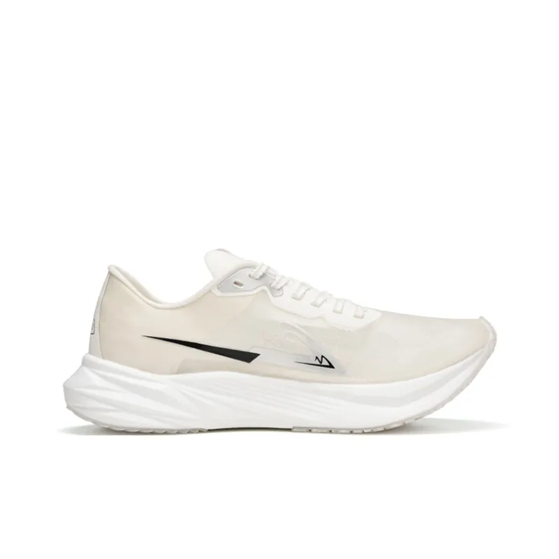 Sonic Cat Cushioning Anti-Slip And Wear-Resistant Full-Length Carbon Plate Sprint Running Shoes Unisex Pure White-1