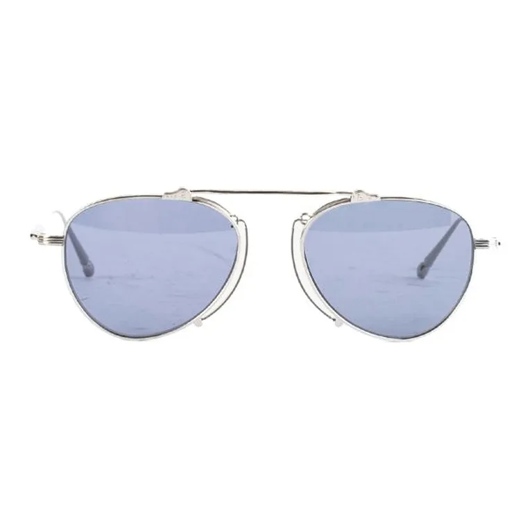 Matsuda Titanium Irregular Shape Sunglasses Women's Silver-1