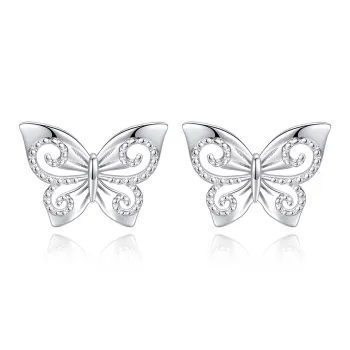 2801 Foot Silver 990 Stud Earrings Women's