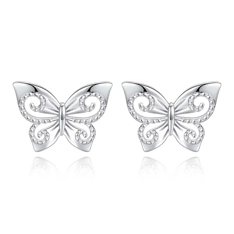 2801 Foot Silver 990 Stud Earrings Women's-0