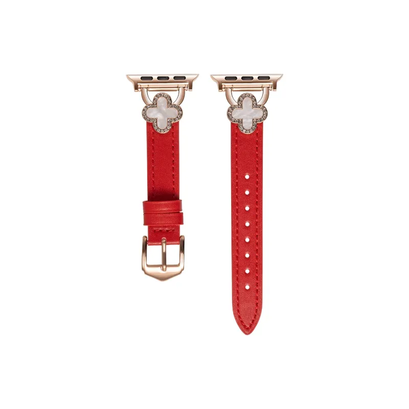 XINGYAAN Apple Compatibility Watch Band 216mm Cowhide Leather Material-3
