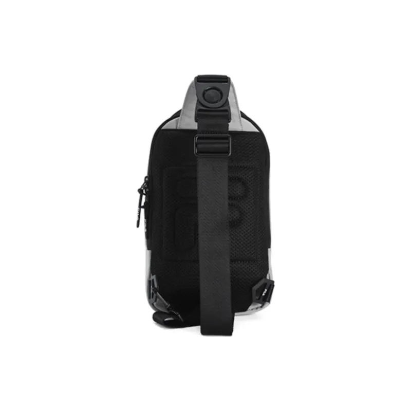 FILA Fitness Series Fabric Portable One Shoulder Crossbody Bag Sling Bag Mini Unisex Misty Rain Gray-3