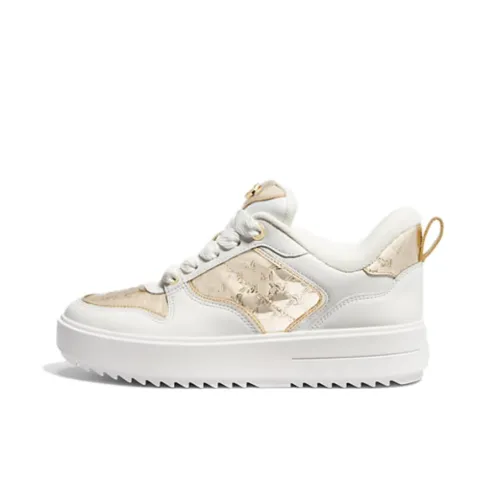 MICHAEL KORS Skateboard Shoes Women's Light Gold