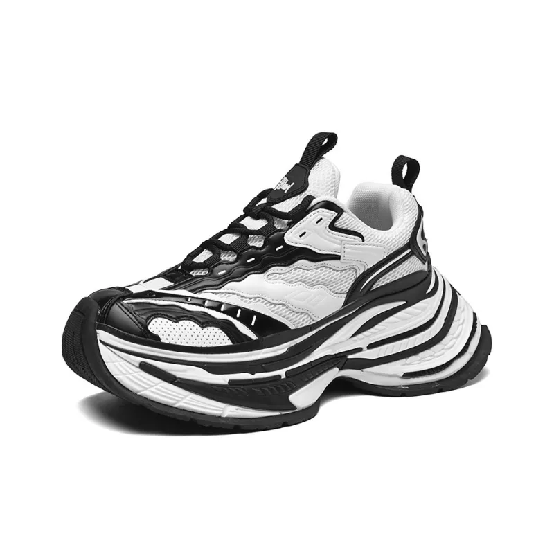 Grumpy Ram Slip Resistant Breathable Height Increasing Low Top Chunky Sneakers Unisex-7