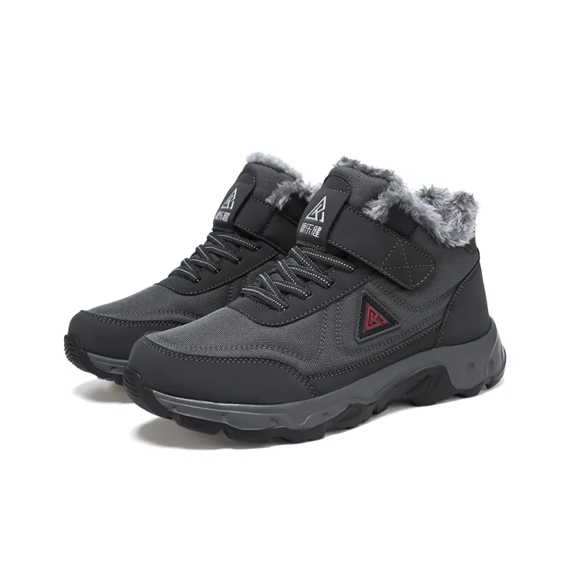 Recreation Cushioning Lightweight Warm Low-Top Casual Shoes Men's Dark Gray-3