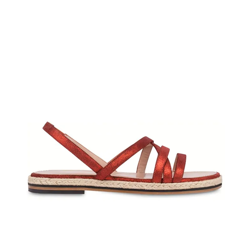 Pollini Playa Strap Sandals Women's Red-1