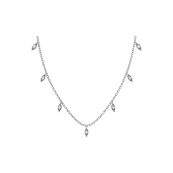 KAILEIFU S925 Silver Necklaces Women's Silver