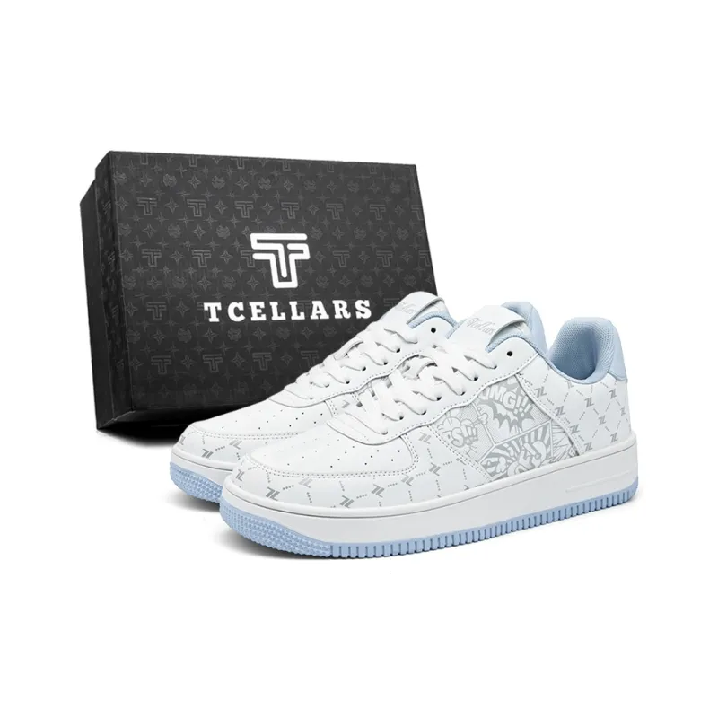 TCELLARS Abrasion Resistant Lightweight Height Increasing Low Top Skateboard Shoes Unisex Exclusive Box-49