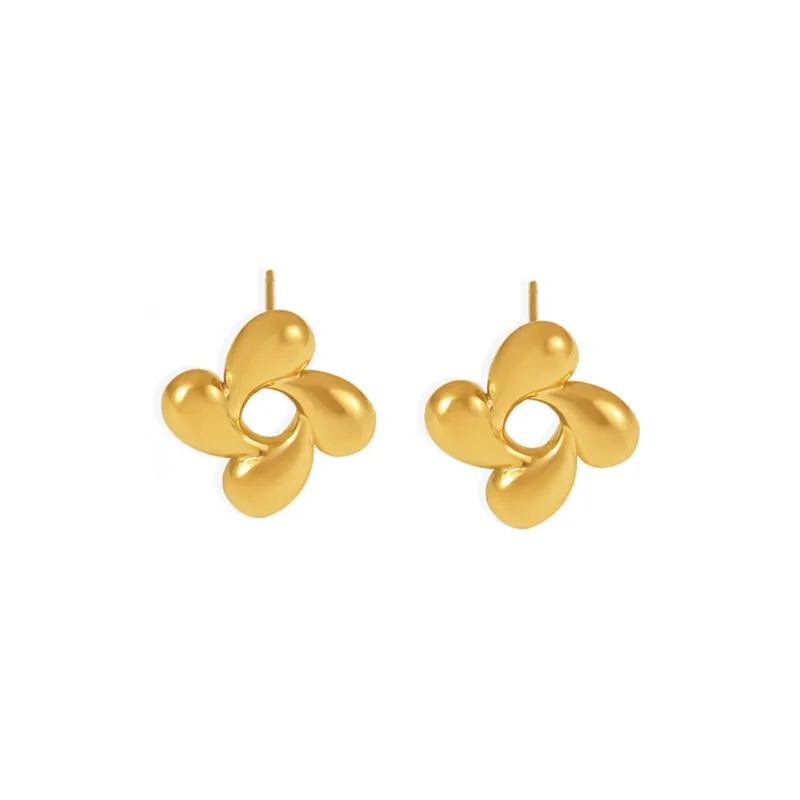 Sanpowa Stainless Steel Earrings Women's-0