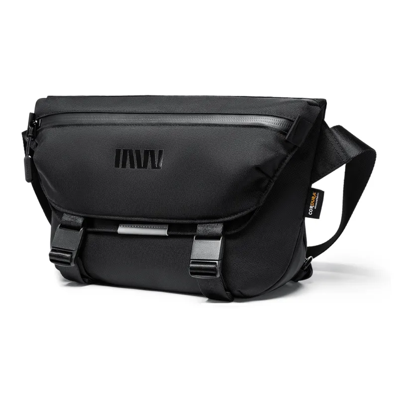 SEPTWOLVES Cudora Fabric Messenger Bag Shoulder Bag QPL Crossbody Bag Regular Unisex Black-1