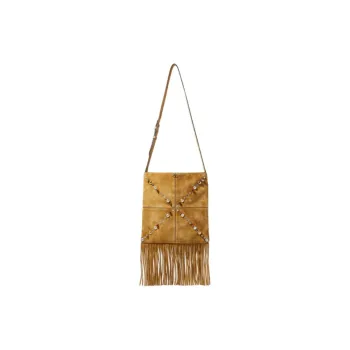 Valentino Suede Shoulder Bag Crossbody Bag Women's Brown