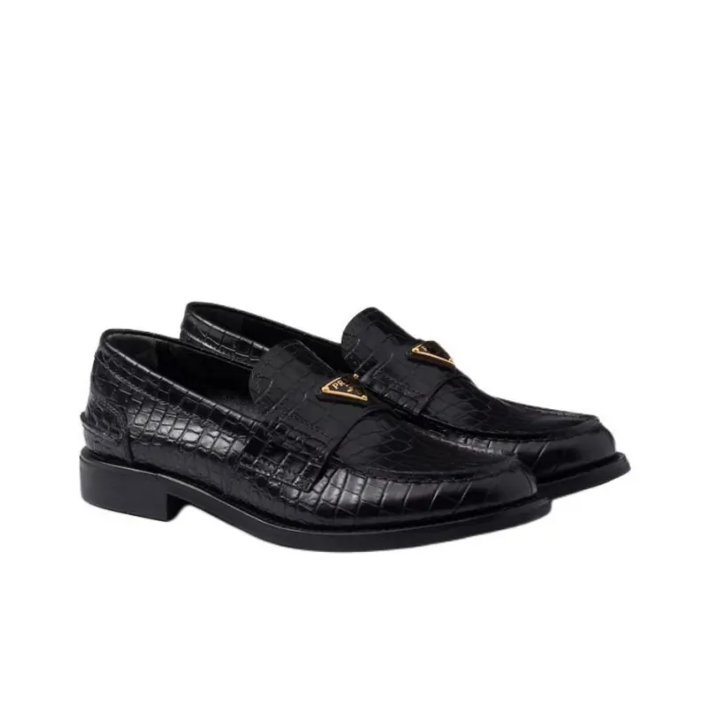 PRADA Mocassini Loafers Women's Black-2