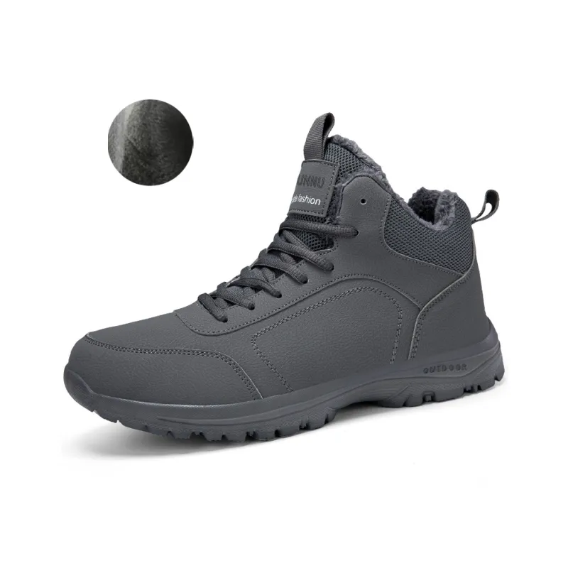 Dunnu Thermal Abrasion Resistant Slip Resistant High Top Casual Shoes Men's-16