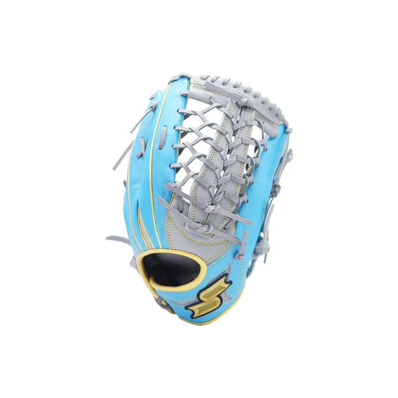 SSK Baseball Gloves Catcher's Glove Top Grain Cow Leather Unisex Smoke Blue-9