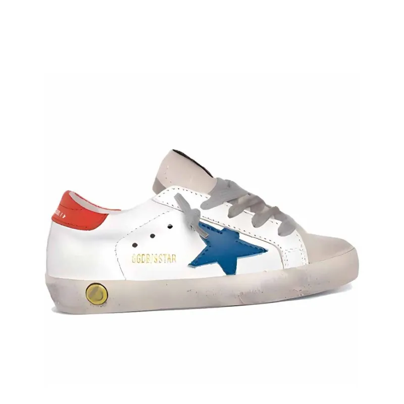 Golden Goose Super Star Low Top Kids Lifestyle Shoes White Teenagers-1