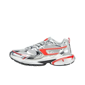 DIESEL S-Serendipity Pro-X1 Low-Top Casual Shoes Men's Silver Red