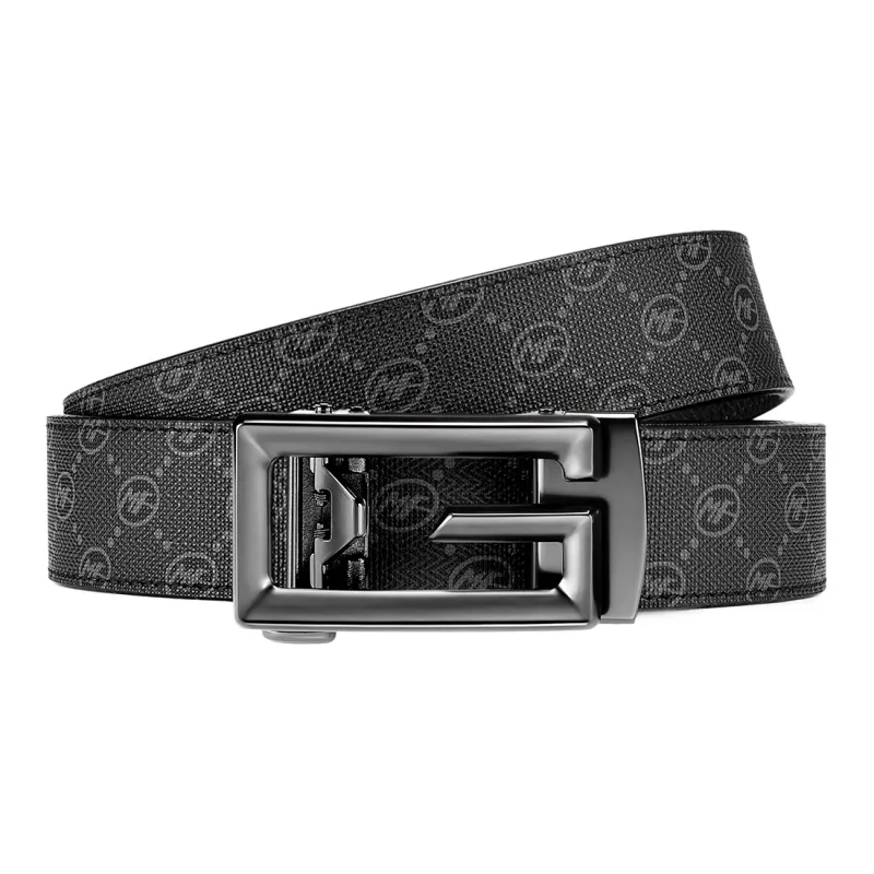 FAIRWHALE Pvc Leather Belts Men's Width 3.5CM-2