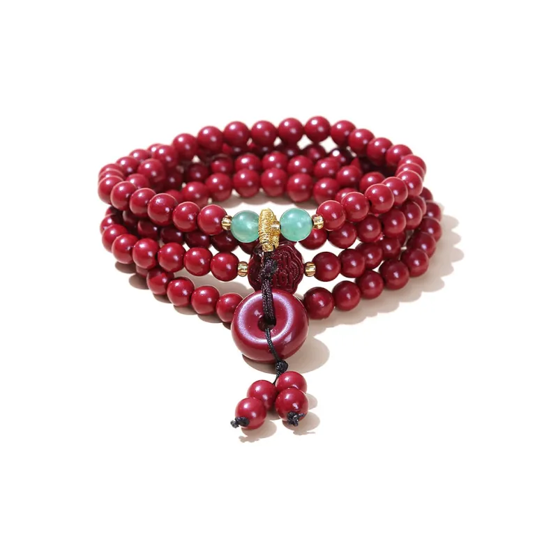 Ryukyu Reconstructed Cinnabar Jade Bracelets Unisex-0