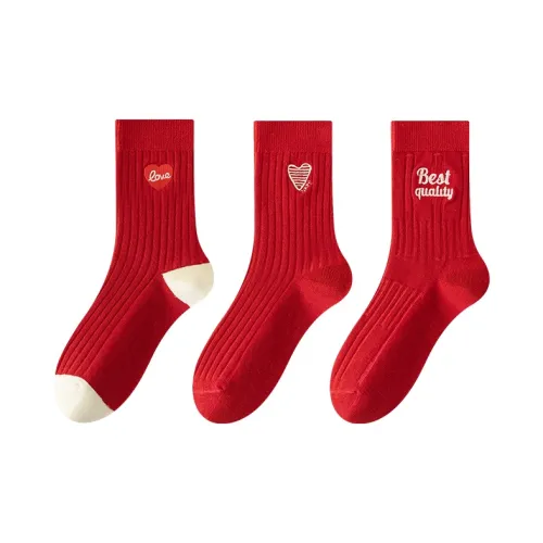 AOKANG Mid-Calf Socks Women's 3 Pack