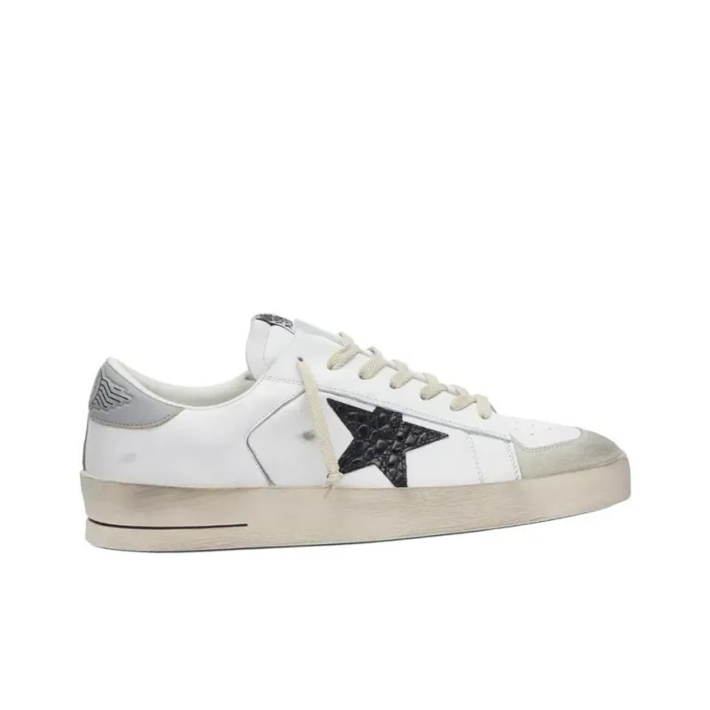 Golden Goose Stardan Low Top Skateboard Shoes Men's White-1