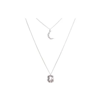 DANA BURTON Cubic Brass Necklaces Women's Silver