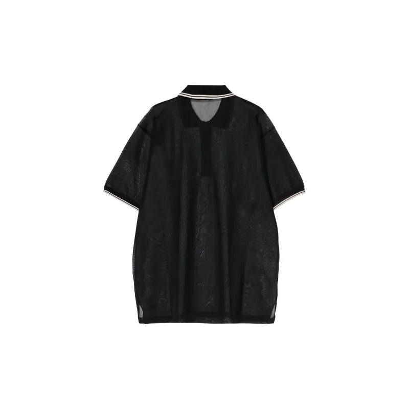 Yohji Yamamoto Polo Shirt Women's Black-1