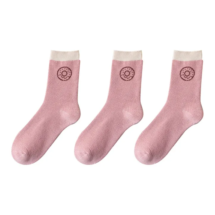 Cotton Gene Mid Calf Socks Women's Combo Set-3