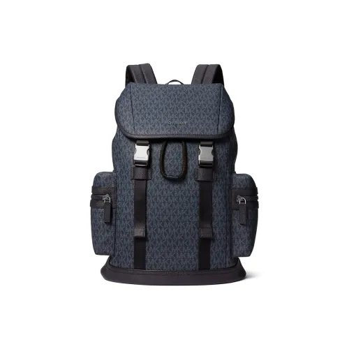 MICHAEL KORS MK Cooper Artificial Leather Backpack Large Size Men's Marine Blue