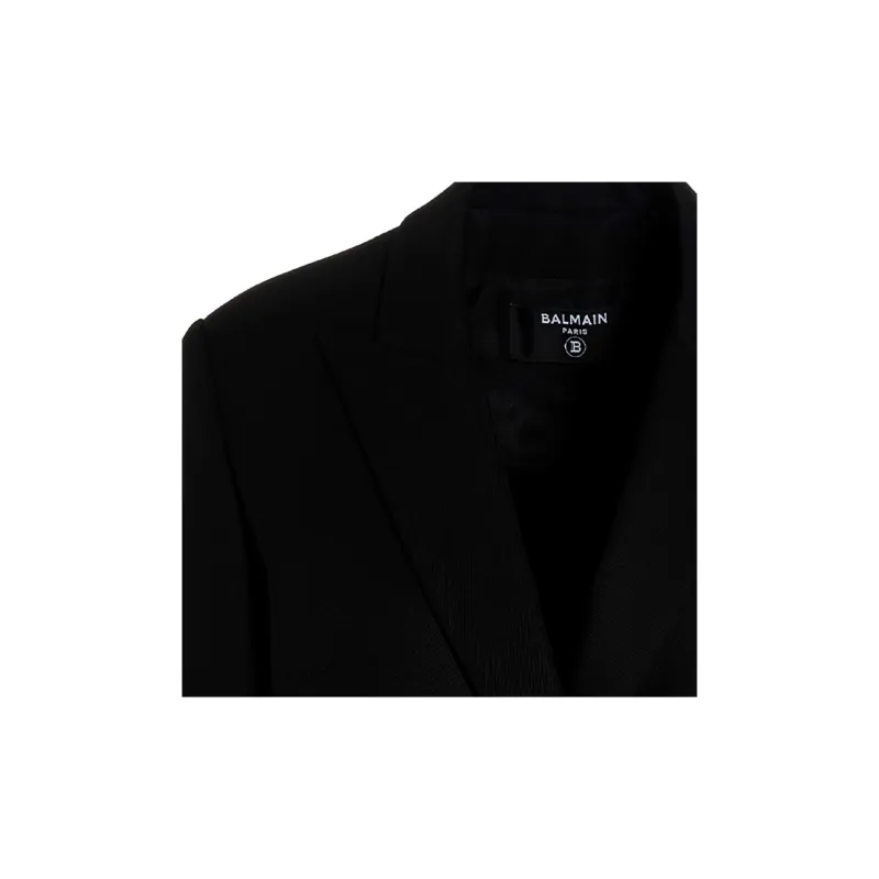 BALMAIN Double-breasted Virgin-wool Blazer-5
