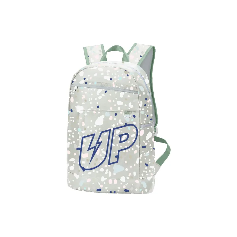 TURN UP Polyester Backpack Laptop Bag Unisex Gray-1